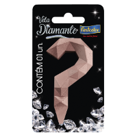 Imagem de VELA DIAMANTE ROSE GOLD N° ? - 01 UNIDADE